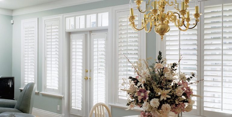 San Antonio sunroom polywood shutters